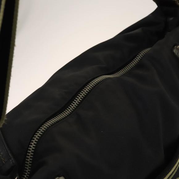 CHANEL Sports Line COCO Mark Shoulder Bag Nylon Black CC Auth 138035 - Picture 6 of 16